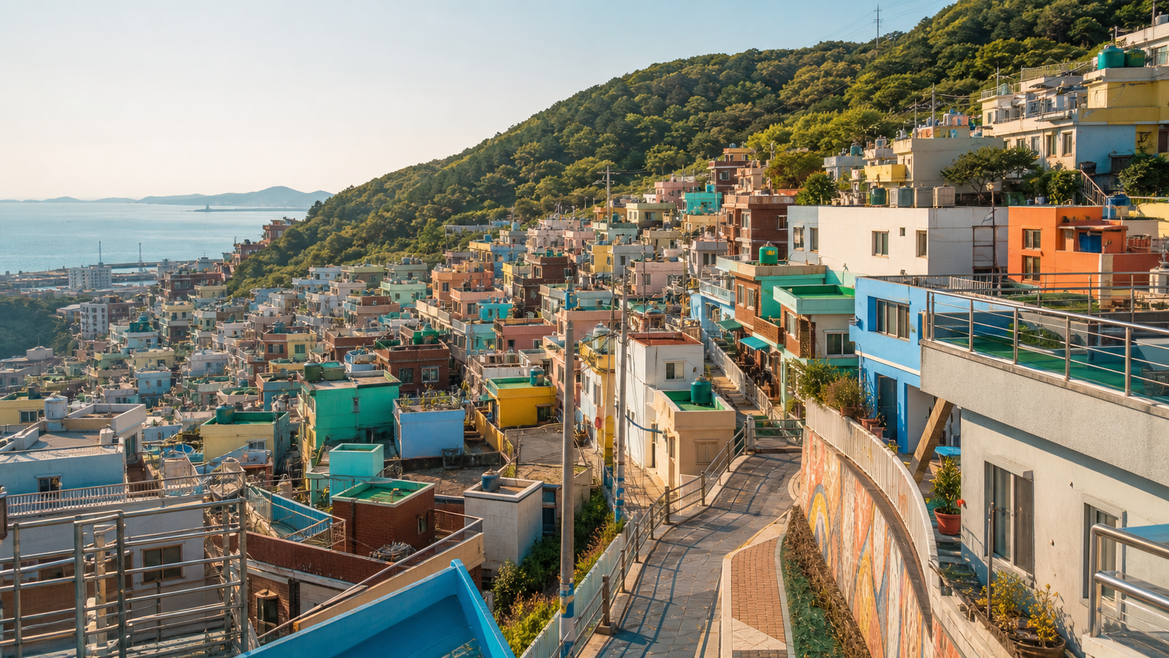 Fall colors at Geumjeongsan Mountain and Busan Fortress